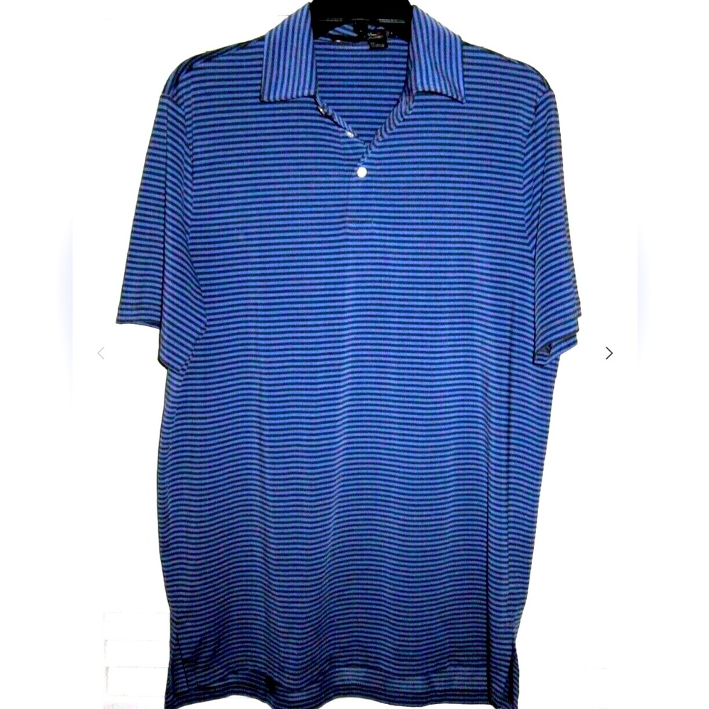 RLX by Ralph Lauren Stripe Dry Fit Polo Shirt sz M